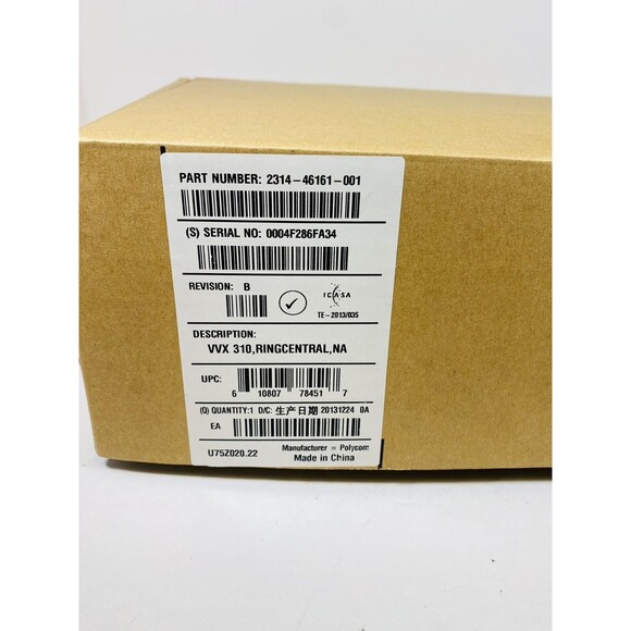 Polycom VVX 310 VoIP IP Phone & Stand AS IS VVX310 - Picture 8 of 10